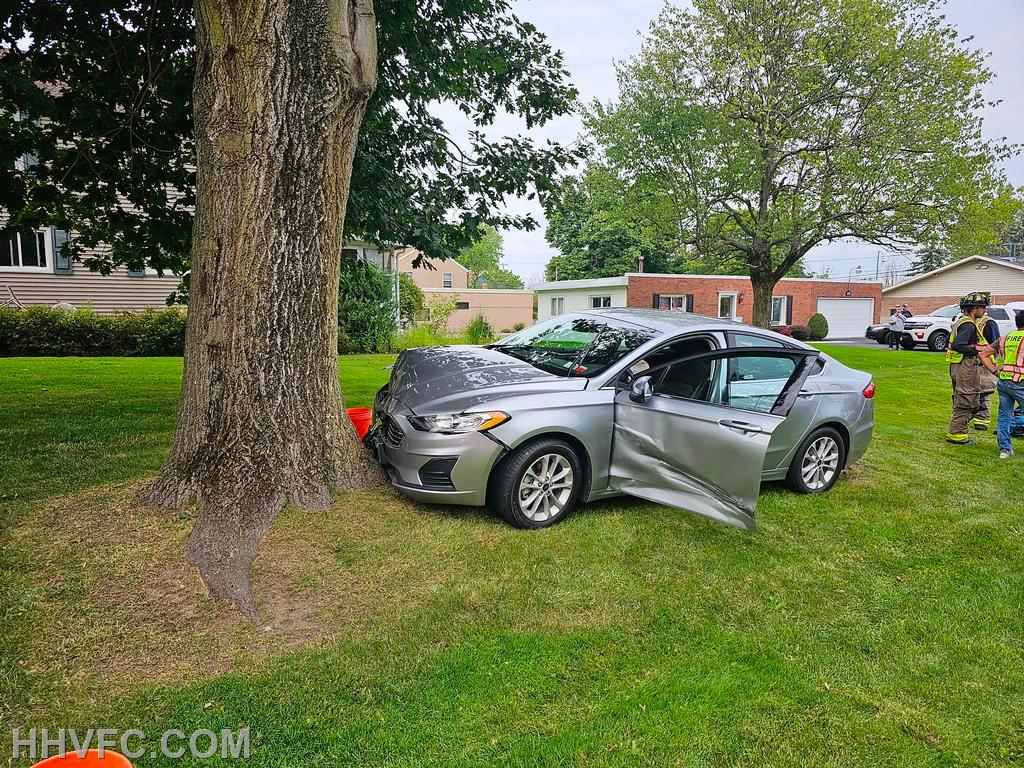 MVA Car Vs Tree Harris Hill Rd Harris Hill Volunteer Fire Company